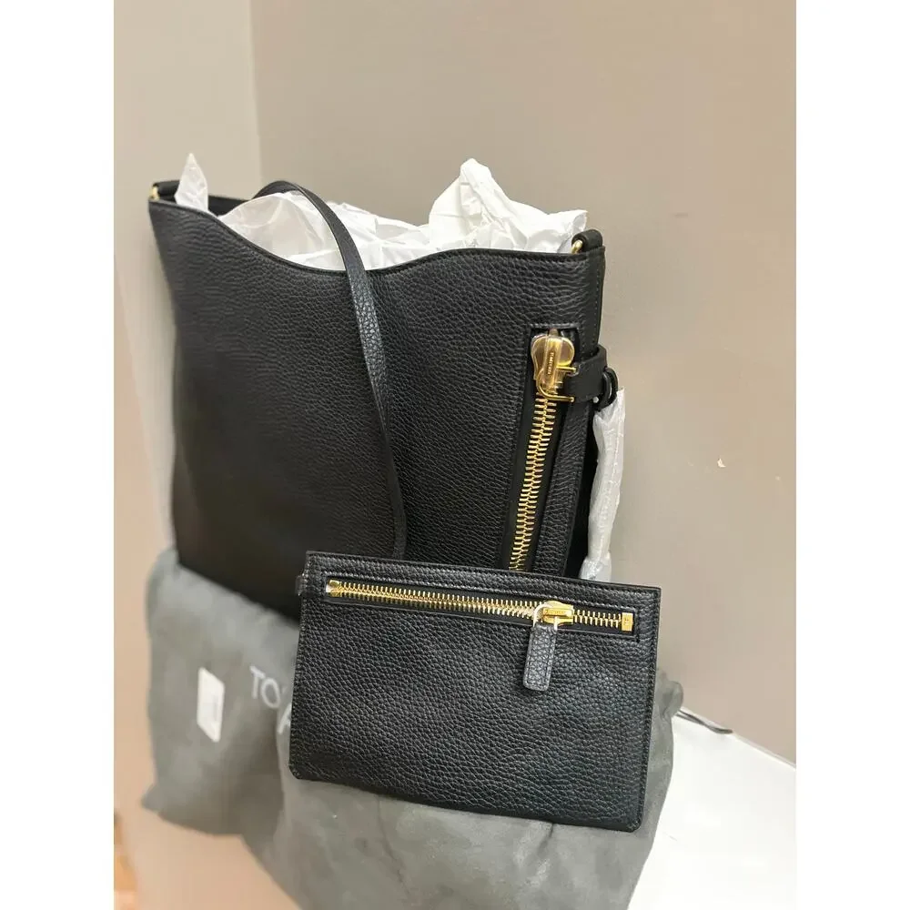TOM FORD Small Alix Leather Hobo Bag